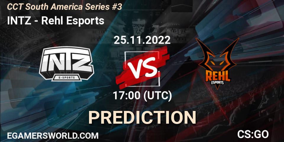 INTZ - Rehl Esports: прогноз. 25.11.2022 at 17:00, Counter-Strike (CS2), CCT South America Series #3