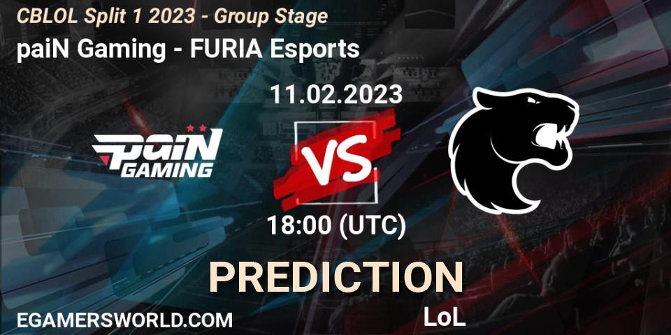 paiN Gaming - FURIA Esports: прогноз. 11.02.23, LoL, CBLOL Split 1 2023 - Group Stage
