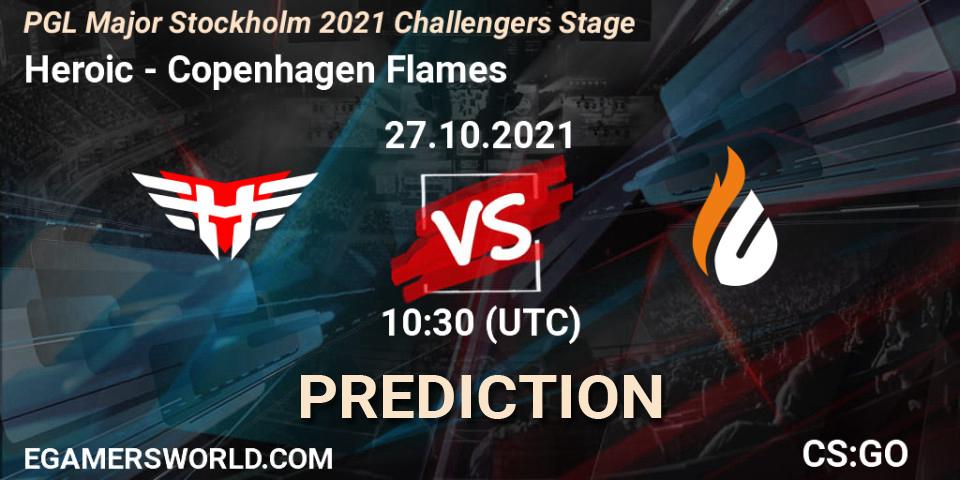 Heroic - Copenhagen Flames: прогноз. 27.10.2021 at 10:45, Counter-Strike (CS2), PGL Major Stockholm 2021 Challengers Stage