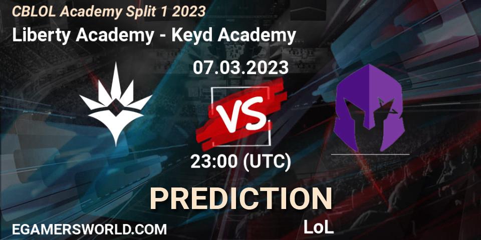 Liberty Academy - Keyd Academy: прогноз. 07.03.2023 at 23:00, LoL, CBLOL Academy Split 1 2023