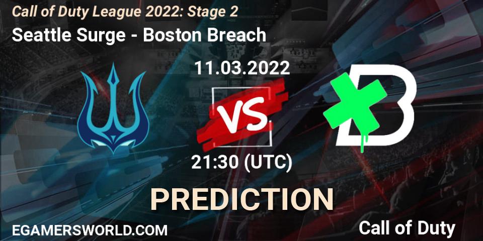 Seattle Surge - Boston Breach: прогноз. 11.03.2022 at 21:30, Call of Duty, Call of Duty League 2022: Stage 2