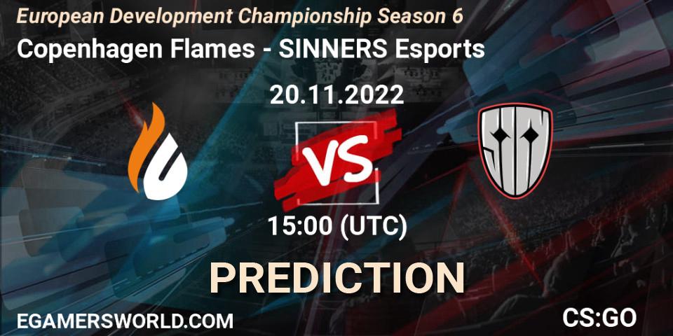 Copenhagen Flames - SINNERS Esports: прогноз. 20.11.22, CS2 (CS:GO), European Development Championship Season 6