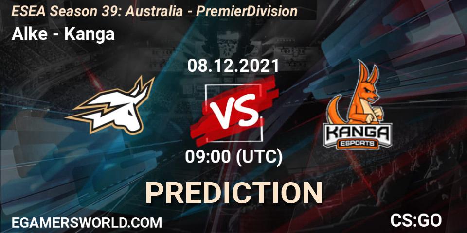 Alke - Kanga: прогноз. 08.12.2021 at 09:00, Counter-Strike (CS2), ESEA Season 39: Australia - Premier Division