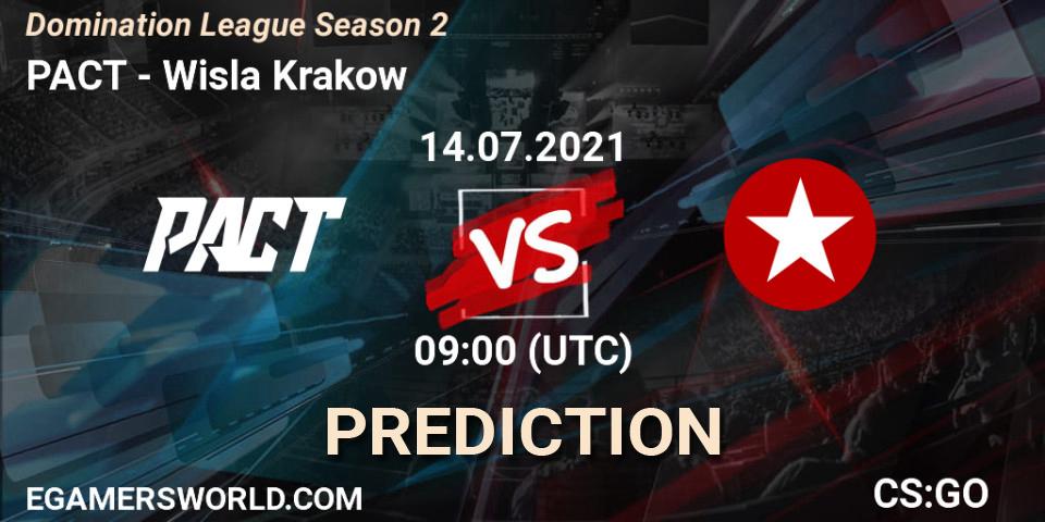 PACT - Wisla Krakow: прогноз. 14.07.2021 at 09:00, Counter-Strike (CS2), Domination League Season 2