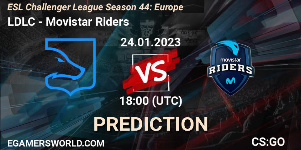LDLC - Movistar Riders: прогноз. 24.01.23, CS2 (CS:GO), ESL Challenger League Season 44: Europe