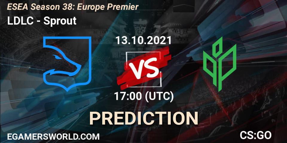 LDLC - Sprout: прогноз. 13.10.2021 at 17:35, Counter-Strike (CS2), ESEA Season 38: Europe Premier