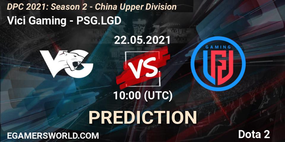Vici Gaming - PSG.LGD: прогноз. 23.05.21, Dota 2, DPC 2021: Season 2 - China Upper Division