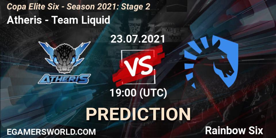 Atheris - Team Liquid: прогноз. 23.07.2021 at 19:00, Rainbow Six, Copa Elite Six - Season 2021: Stage 2
