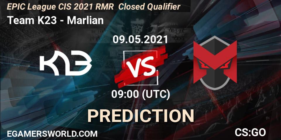 Team K23 - Marlian: прогноз. 09.05.2021 at 09:00, Counter-Strike (CS2), EPIC League CIS 2021 RMR Closed Qualifier