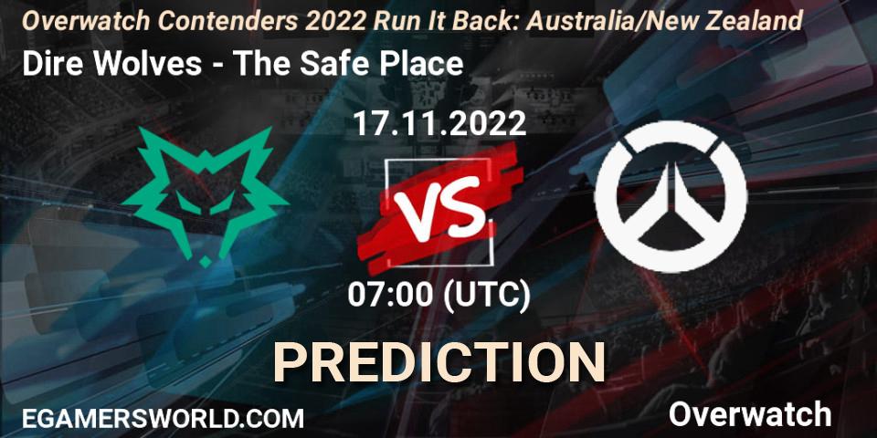 Dire Wolves - The Safe Place: прогноз. 17.11.2022 at 07:00, Overwatch, Overwatch Contenders 2022 - Australia/New Zealand - November