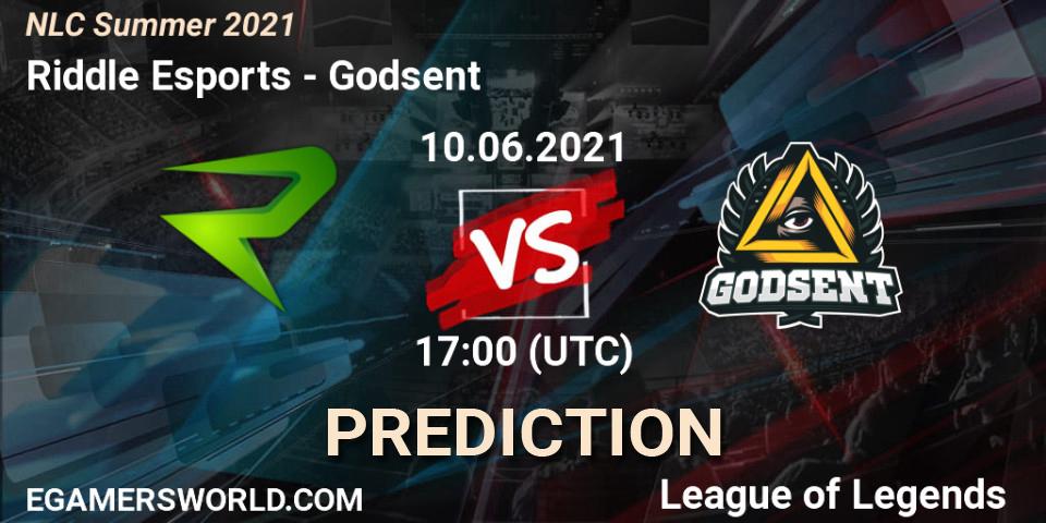 Riddle Esports - Godsent: прогноз. 10.06.2021 at 17:00, LoL, NLC Summer 2021