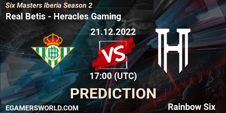 Real Betis - Heracles Gaming: прогноз. 21.12.2022 at 17:00, Rainbow Six, Six Masters Iberia Season 2