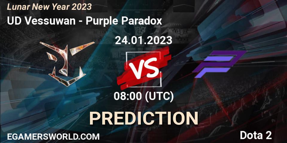 UD Vessuwan - Purple Paradox: прогноз. 24.01.23, Dota 2, Lunar New Year 2023