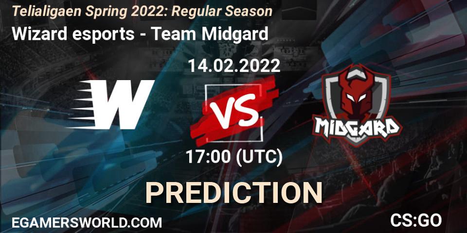 Wizard esports - Team Midgard: прогноз. 14.02.2022 at 17:00, Counter-Strike (CS2), Telialigaen Spring 2022: Regular Season