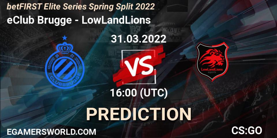 eClub Brugge - LowLandLions: прогноз. 31.03.2022 at 16:00, Counter-Strike (CS2), Elite Series 2022: Spring Split