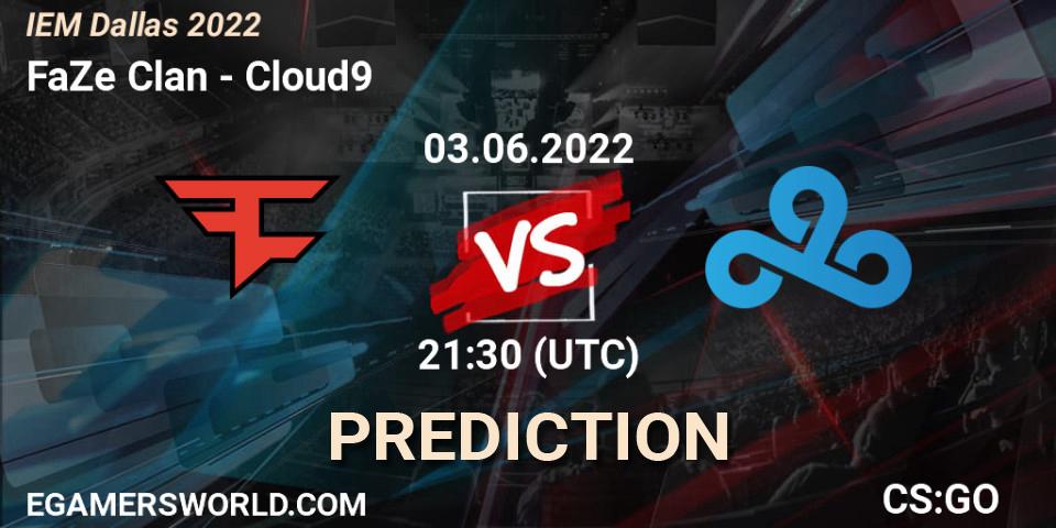 FaZe Clan - Cloud9: прогноз. 03.06.2022 at 22:35, Counter-Strike (CS2), IEM Dallas 2022