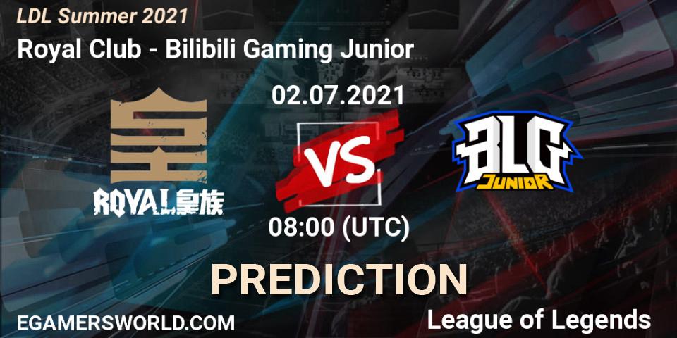Royal Club - Bilibili Gaming Junior: прогноз. 02.07.2021 at 08:00, LoL, LDL Summer 2021