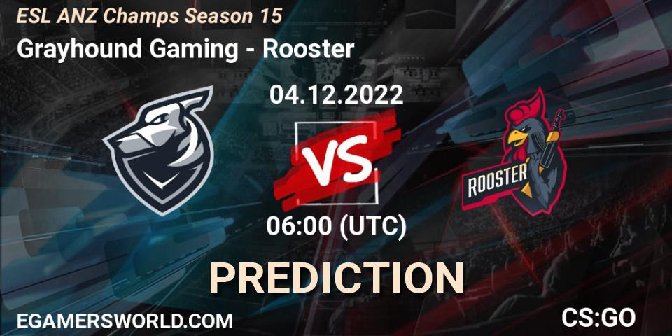 Grayhound Gaming - Rooster: прогноз. 04.12.2022 at 06:00, Counter-Strike (CS2), ESL ANZ Champs Season 15