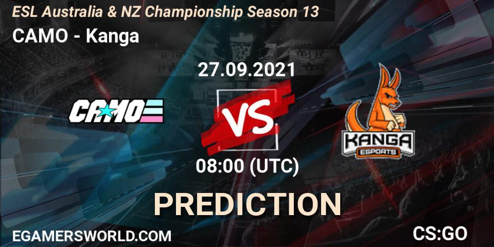 CAMO - Kanga: прогноз. 27.09.2021 at 10:40, Counter-Strike (CS2), ESL Australia & NZ Championship Season 13