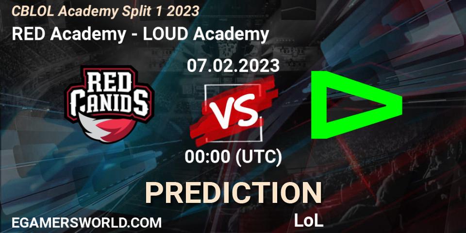 RED Academy - LOUD Academy: прогноз. 07.02.23, LoL, CBLOL Academy Split 1 2023