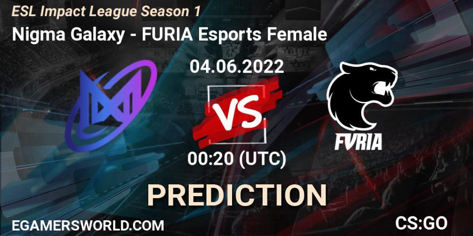 Galaxy Racer Female - FURIA Esports Female: прогноз. 04.06.2022 at 01:00, Counter-Strike (CS2), ESL Impact League Season 1