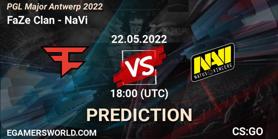 FaZe Clan - NaVi: прогноз. 22.05.2022 at 18:00, Counter-Strike (CS2), PGL Major Antwerp 2022