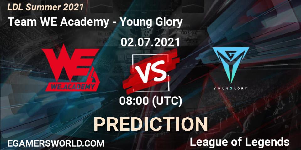 Team WE Academy - Young Glory: прогноз. 02.07.2021 at 08:00, LoL, LDL Summer 2021