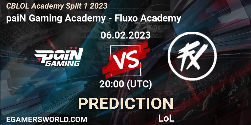 paiN Gaming Academy - Fluxo Academy: прогноз. 06.02.23, LoL, CBLOL Academy Split 1 2023