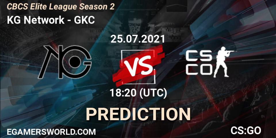 KG Network - GKC: прогноз. 25.07.2021 at 18:20, Counter-Strike (CS2), CBCS Elite League Season 2