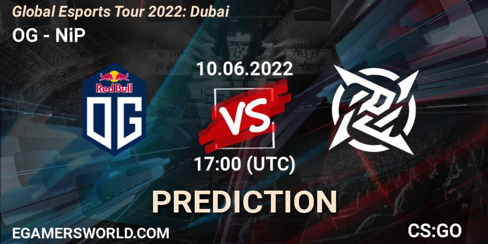 OG - NiP: прогноз. 10.06.2022 at 17:00, Counter-Strike (CS2), Global Esports Tour 2022: Dubai