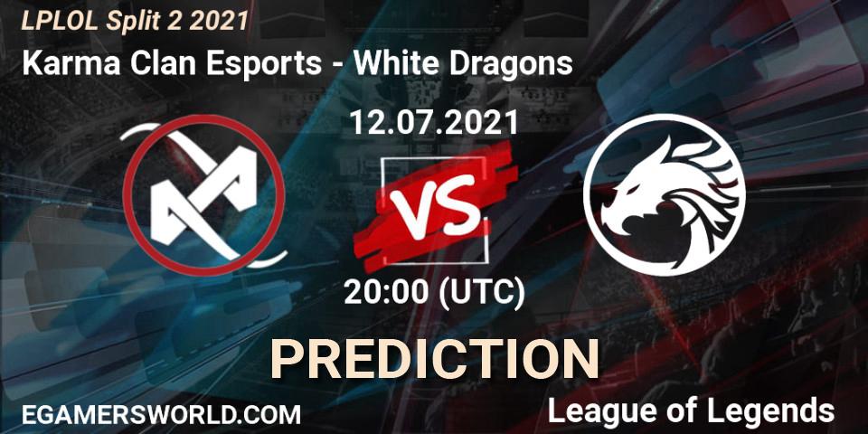 Karma Clan Esports - White Dragons: прогноз. 12.07.2021 at 20:00, LoL, LPLOL Split 2 2021