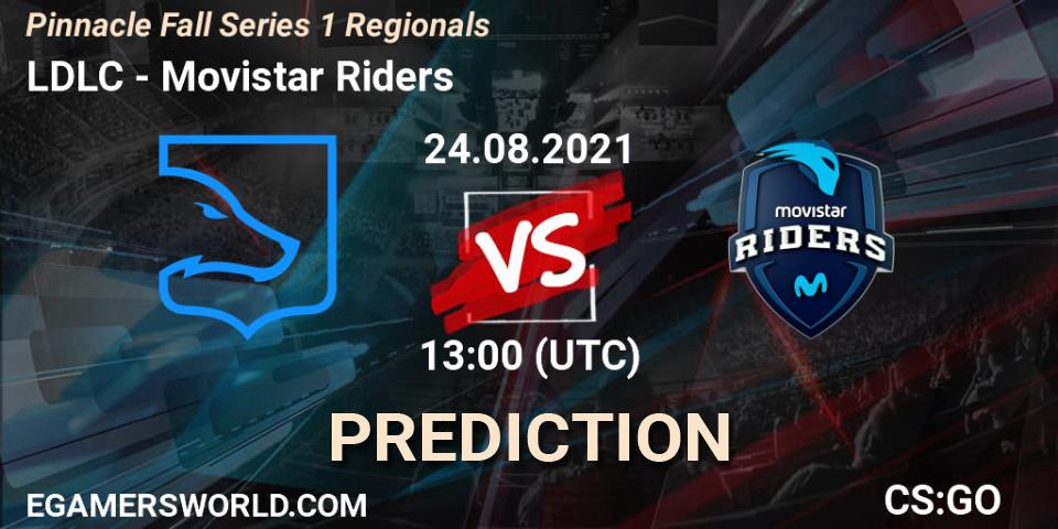 LDLC - Movistar Riders: прогноз. 24.08.21, CS2 (CS:GO), Pinnacle Fall Series 1 Regionals
