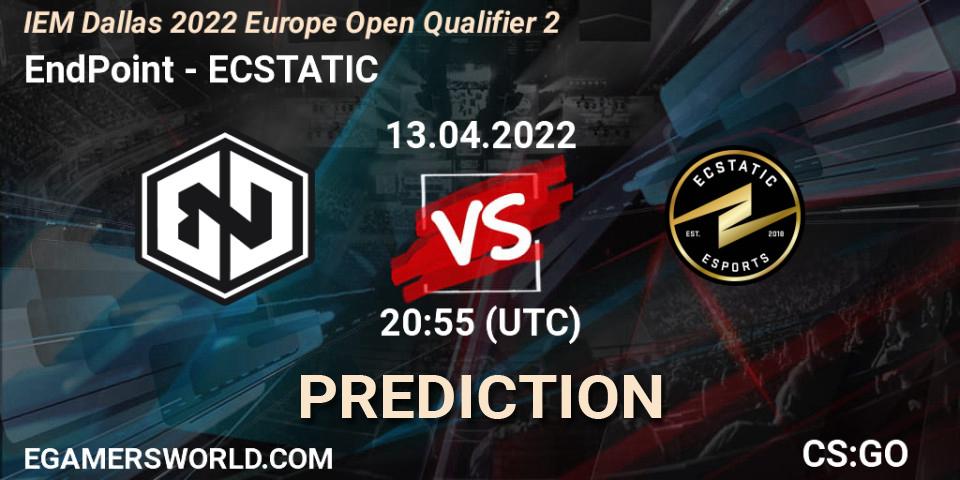 EndPoint - ECSTATIC: прогноз. 13.04.2022 at 20:55, Counter-Strike (CS2), IEM Dallas 2022 Europe Open Qualifier 2