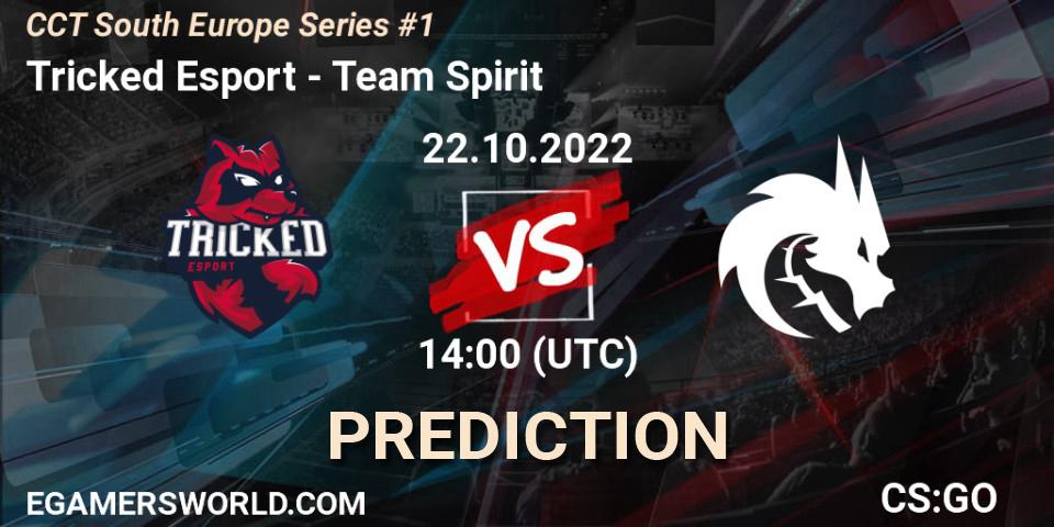Tricked Esport - Team Spirit: прогноз. 22.10.2022 at 16:45, Counter-Strike (CS2), CCT South Europe Series #1