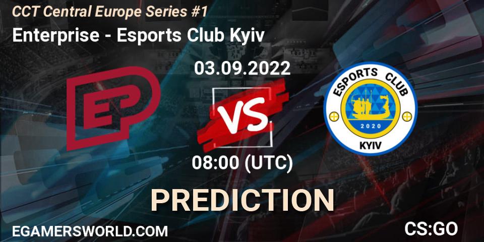 Enterprise - Esports Club Kyiv: прогноз. 03.09.2022 at 08:00, Counter-Strike (CS2), CCT Central Europe Series #1