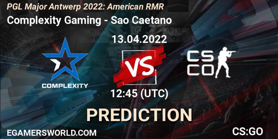 Complexity Gaming - Sao Caetano: прогноз. 13.04.2022 at 13:00, Counter-Strike (CS2), PGL Major Antwerp 2022: American RMR