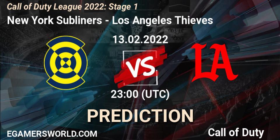New York Subliners - Los Angeles Thieves: прогноз. 12.02.22, Call of Duty, Call of Duty League 2022: Stage 1