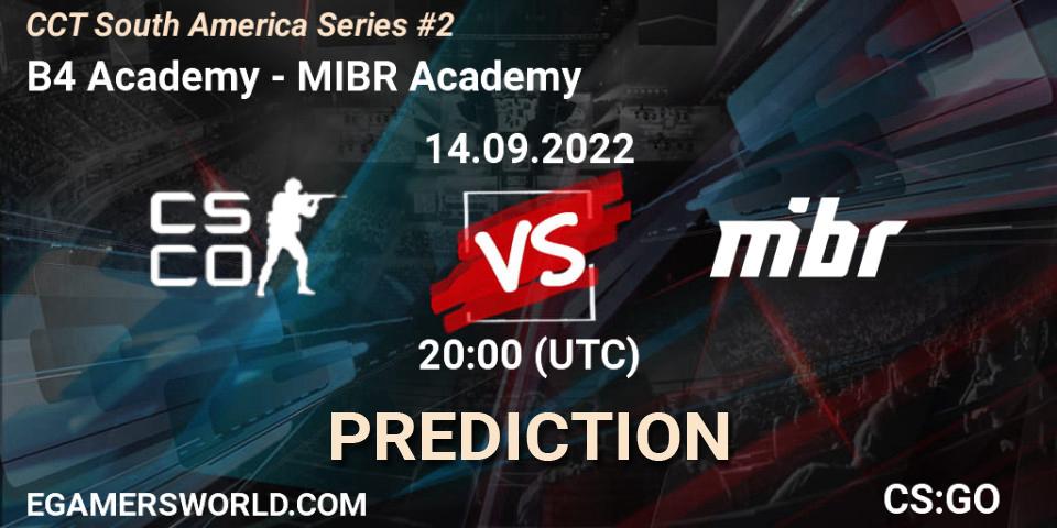 B4 Academy - MIBR Academy: прогноз. 14.09.22, CS2 (CS:GO), CCT South America Series #2