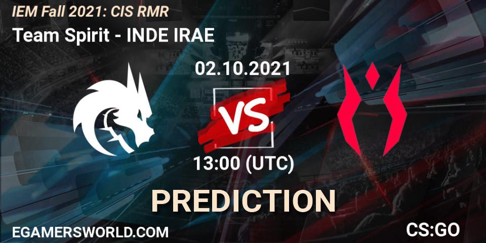 Team Spirit - INDE IRAE: прогноз. 02.10.2021 at 13:00, Counter-Strike (CS2), IEM Fall 2021: CIS RMR