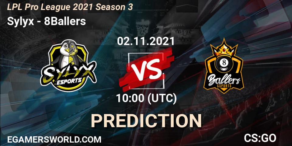 Sylyx - 8Ballers: прогноз. 02.11.2021 at 10:00, Counter-Strike (CS2), LPL Pro League 2021 Season 3