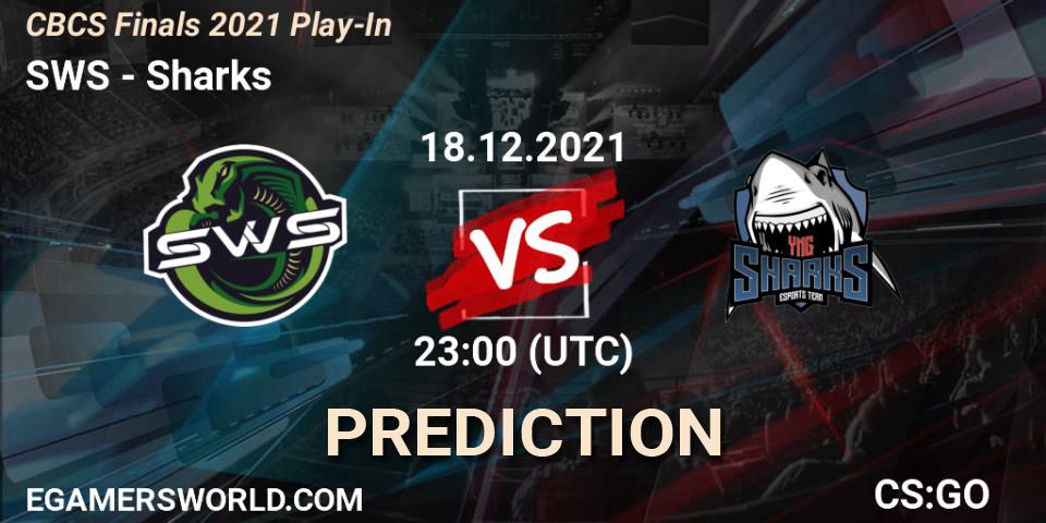 SWS - Sharks: прогноз. 18.12.2021 at 22:30, Counter-Strike (CS2), CBCS Finals 2021 Play-In