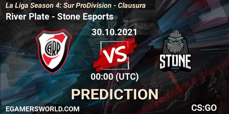 River Plate - Stone Esports: прогноз. 30.10.2021 at 00:10, Counter-Strike (CS2), La Liga Season 4: Sur Pro Division - Clausura