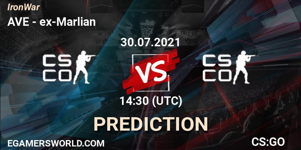 AVE - ex-Marlian: прогноз. 30.07.2021 at 14:40, Counter-Strike (CS2), IronWar
