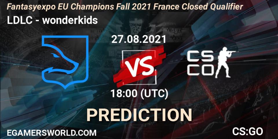 LDLC - wonderkids: прогноз. 27.08.2021 at 18:00, Counter-Strike (CS2), Fantasyexpo EU Champions Fall 2021 France Closed Qualifier