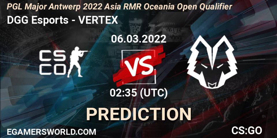 Paradox - VERTEX: прогноз. 06.03.2022 at 02:40, Counter-Strike (CS2), PGL Major Antwerp 2022 Asia RMR Oceania Open Qualifier