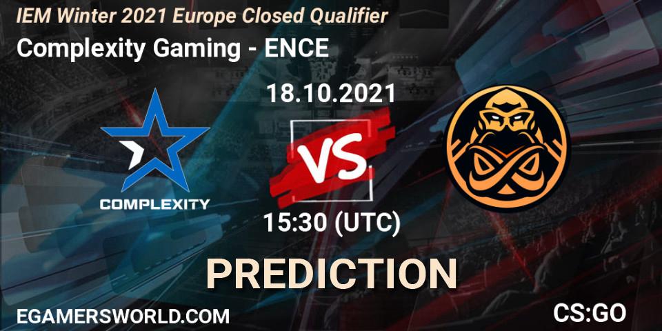 Complexity Gaming - ENCE: прогноз. 18.10.2021 at 15:30, Counter-Strike (CS2), IEM Winter 2021 Europe Closed Qualifier