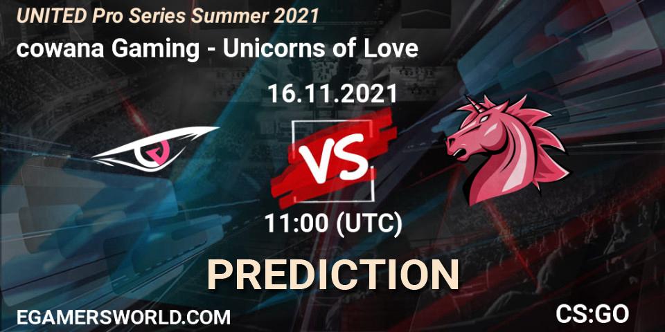 cowana Gaming - Unicorns of Love: прогноз. 16.11.21, CS2 (CS:GO), UNITED Pro Series Summer 2021