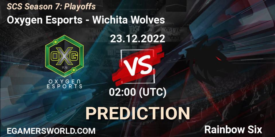 Oxygen Esports - Wichita Wolves: прогноз. 23.12.2022 at 02:00, Rainbow Six, SCS Season 7: Playoffs