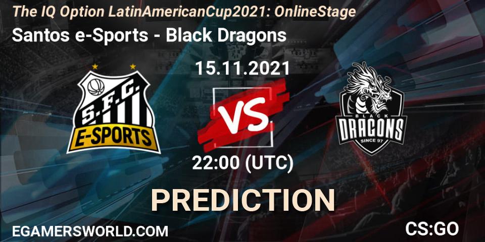Santos e-Sports - Black Dragons: прогноз. 16.11.2021 at 00:00, Counter-Strike (CS2), The IQ Option Latin American Cup 2021: Online Stage