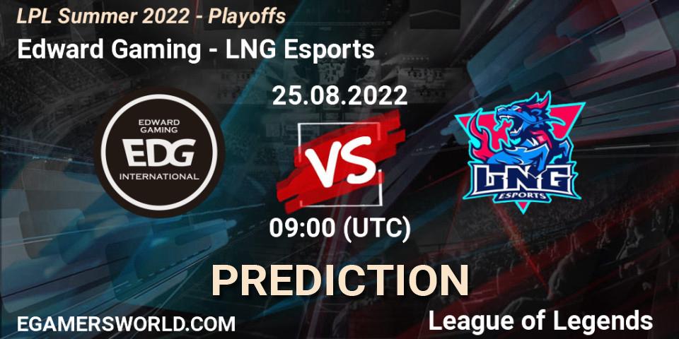 Edward Gaming - LNG Esports: прогноз. 25.08.22, LoL, LPL Summer 2022 - Playoffs